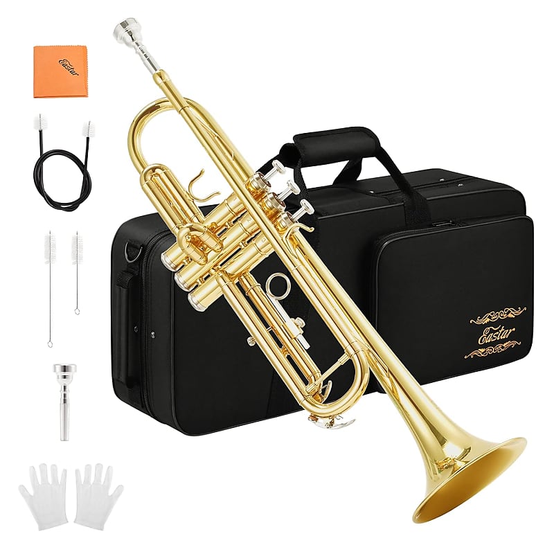 Eastar Alto Saxophone with Stand E Flat Gold Lacquer Student Beginner Sax  Full Kit School Band Orchestra Instruments AS-II