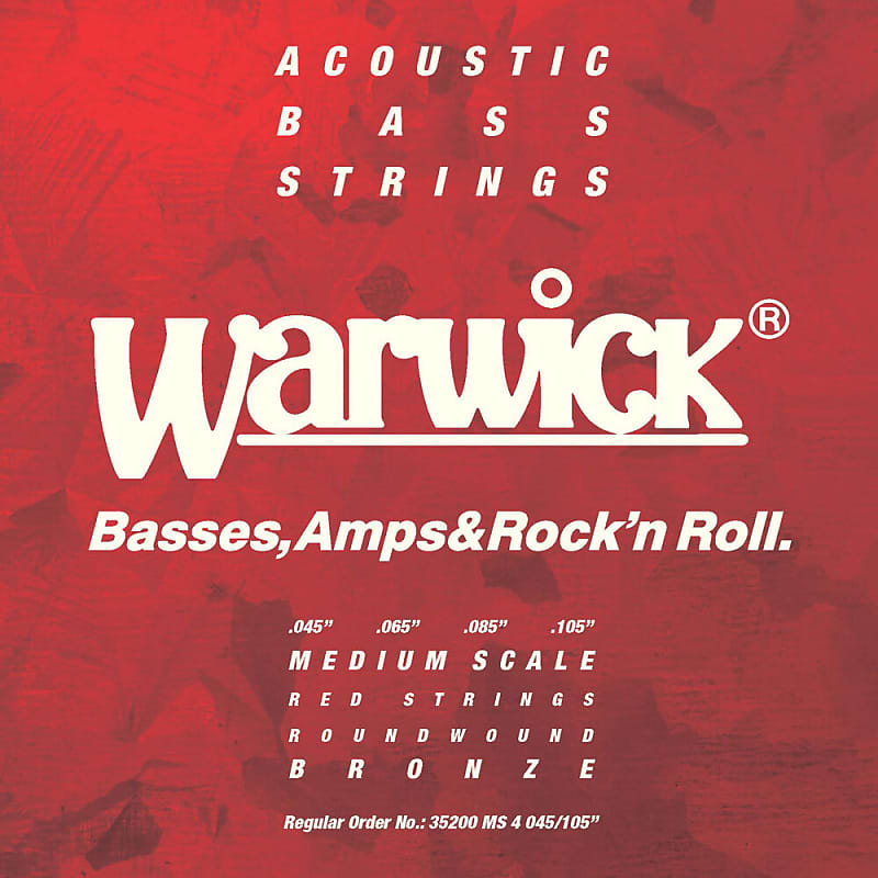 warwick acoustic bass strings 4 45 105