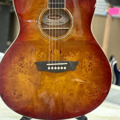 Washburn Deep Forest Burl ACE 2020s - Amber Fade image 9