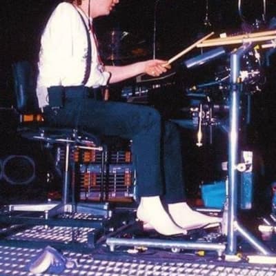 Simmons Rick Allen's Def Leppard, Hysteria Tour, Drum Set and Rack 1986-1987 - Black/Silver image 5
