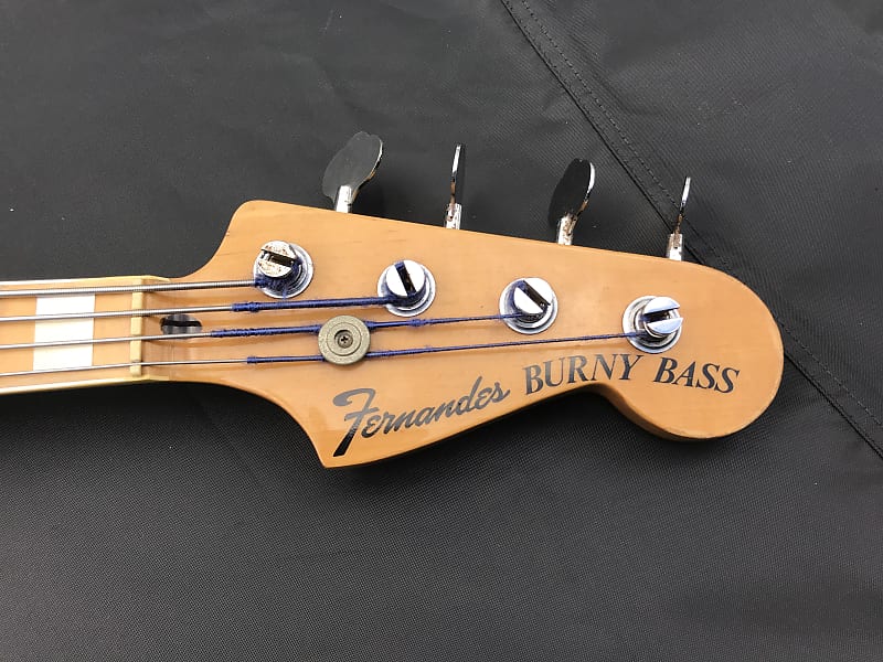 1970s Fernandes Burny Bass Vintage Jazz Bass Japan Natural Maple neck BlocS  Inlays | Reverb