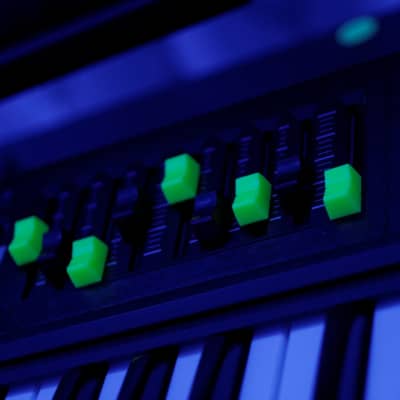 Neon UV Fluorescent High-Visibility - Roland Cakewalk A-800/500/300Pro Replacement Fader Knobs Caps (x5) - Half Set image 2