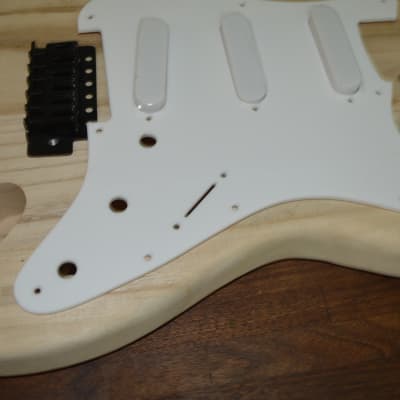 Monte's Guitar  Custom Build Stratocaster White 1/8th Acrylic image 3