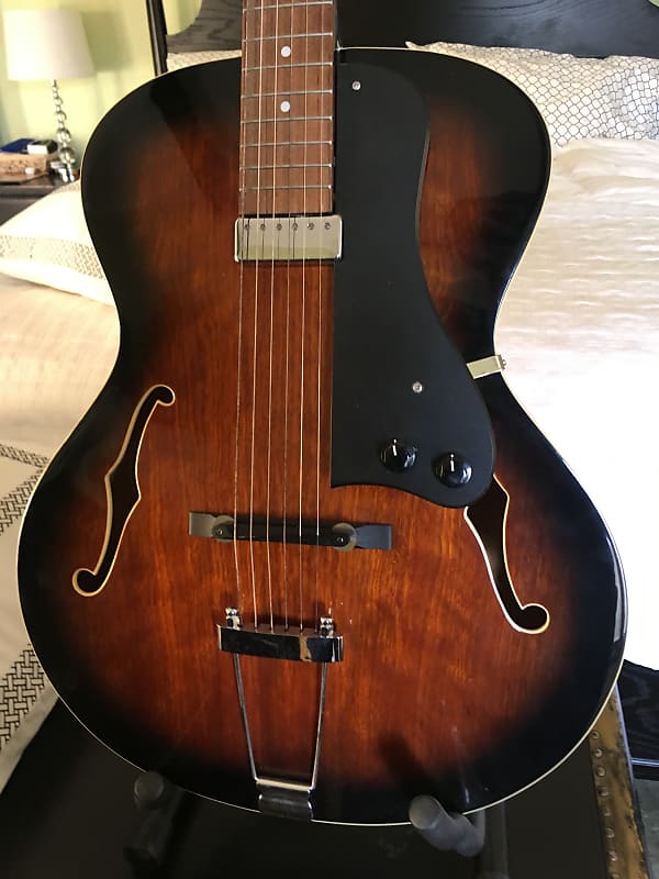 Aria FA-50-E Acoustic / Electric Guitar Archtop | Reverb