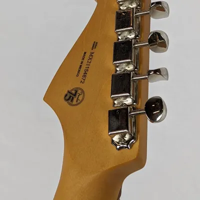 Fender Noventa Stratocaster 2021 Crimson Red Transparent image 7
