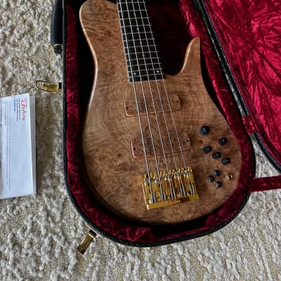 Fodera Imperial Elite 2014 - Maple Burl - Spalted Maple for sale