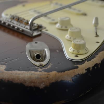 American Stand Fender Stratocaster Custom Heavy Relic Sunburst CS Fat 50's image 5