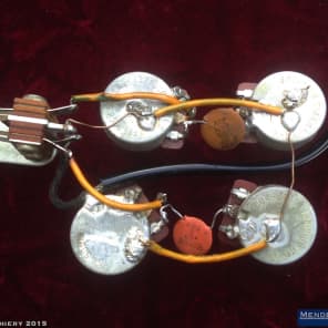 Original 1970 Gibson SG Standard Wiring Harness Pots Shielding Tray CTS 500K Switchcraft + Extras image 5