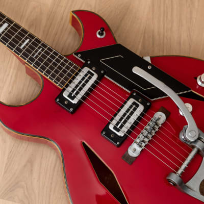 1960s Firstman Broadway Special Vintage Hollowbody Electric Guitar, 100% Original w/ Case, Japan image 7