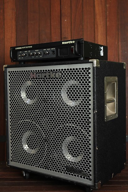 Hartke LH1000 Bass Head & Hydrive 4x10 Bass Speaker Cabinet Pre