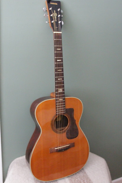 Kasuga F-100 Vintage Acoustic Guitar | Reverb