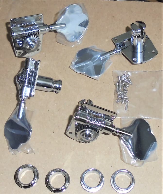 Fender Player P Jazz Bass Precision Chrome Tuner Tuning Peg Reverb