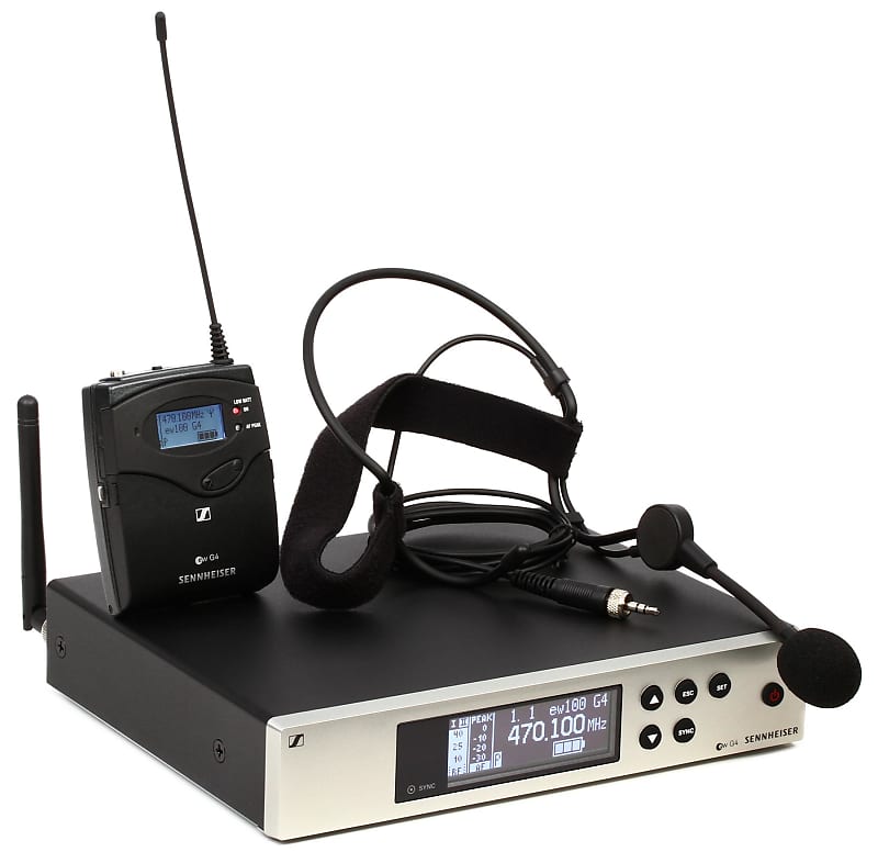 Sennheiser EW 100 G4-ME3 Wireless Headworn Microphone System - A1 Band image 1