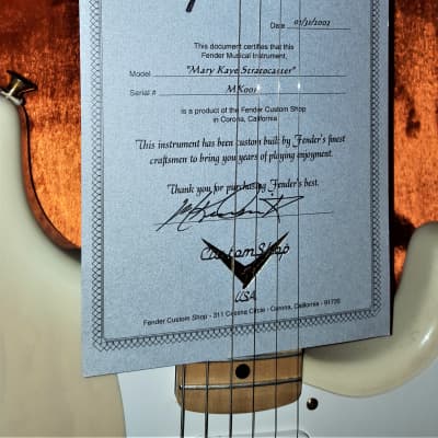 Mary Kaye's Own Personal Tribute Stratocaster #001 - Fender Custom Shop, Translucent Blonde image 1