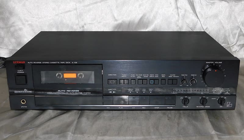 Luxman K-106 Auto Reverse Stereo Cassette Tape Deck | Reverb