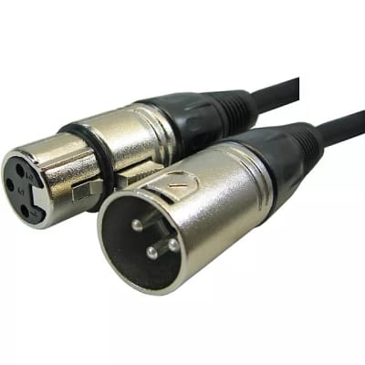 5Pack 25 Ft Foot 3 Pin Xlr Male To Female For Powered Active Speakers Monitors image 2