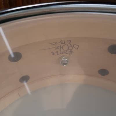 Pork Pie 13'' Dark Green Oak / Maple shell with ring's 5.5 x 13" Snare Drum (2022) image 9