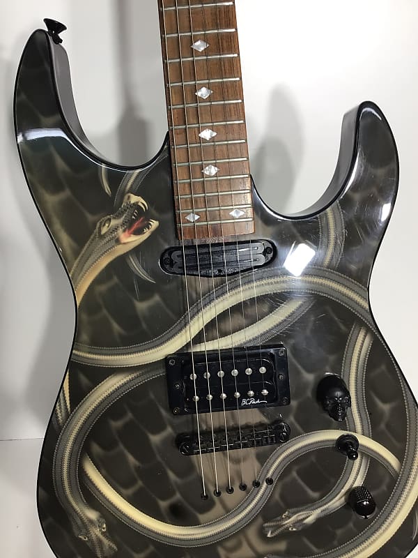 B.C. Rich Deceiver 2003 - Custom body art Biomechanical | Reverb