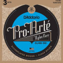 D'Addario Pro-Arte Nylon Classical Guitar Strings - Silver Plated Wound, Hard, 3 Pack