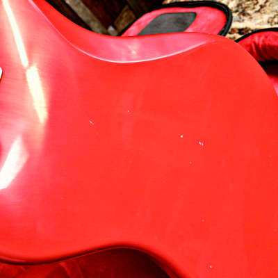 Keith Holland Custom JM-ANS #1286 Offset Ferrari Red w/ Deluxe Gig Bag image 19