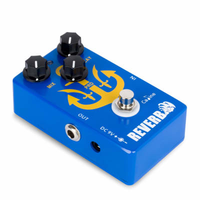 Caline CP-98 Reverb Pedal Electric Guitar Bypass Multi Effects Digital Blue Alloy Pedals Acoustic image 2
