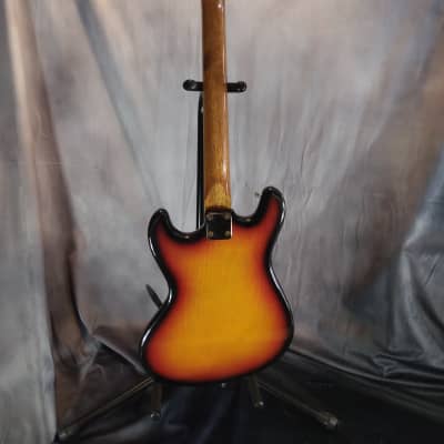 Teisco Vintage Made in Japan "Melodier" Solid Body Electric Guitar 1960s Tobacco Burst image 4