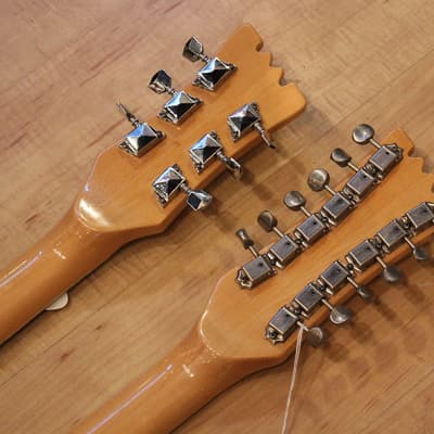 Mosrite ‘Joe Maphis’ Style Double Neck 1966 Blue image 7
