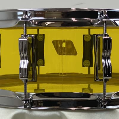 Ludwig 18/12/14/5x14" Vistalite Jazzette Drum Set - Yellow Vistalite w/ Exclusive 18" BD! image 18