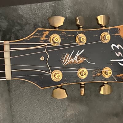 ESP Custom Shop Distressed Black Warbird Will Adler Lamb of God Signature  inklusive original ESP Koffer und Zertifikat image 5