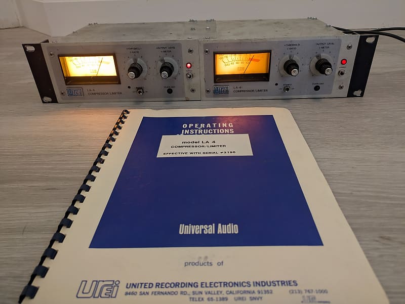 LA-4 urei コンプレッサー Urei LA-4 Compressor Limiter Pair | Reverb