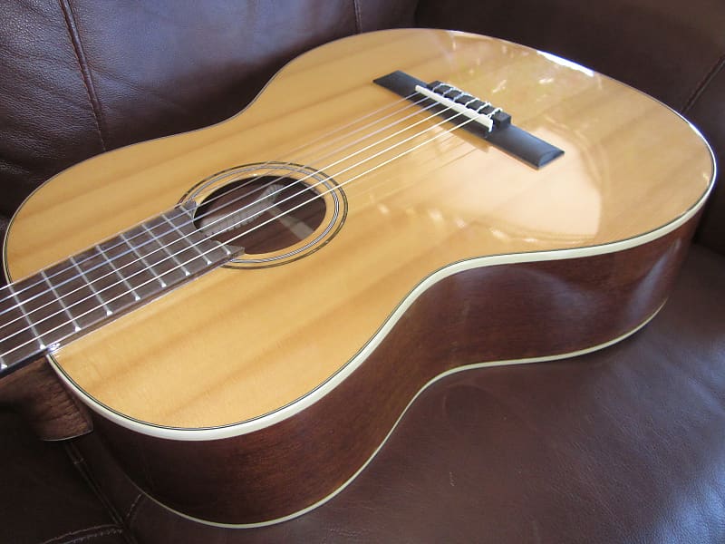 Austin AA45C Parlor Classical Acoustic Guitar Natural image 1