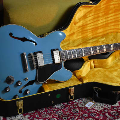 2016 Gibson Memphis Limited 1964 ES-345 Reissue VOS Frost Blue w/OHSC & COA, Mono Varitone, All Original, 7.9lbs image 2