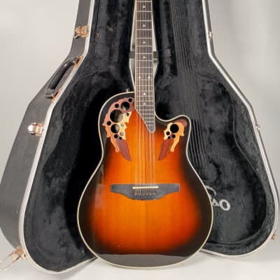 2000 Ovation 1858 Elite Sunburst 12-String Acoustic Guitar w/OHSC for sale