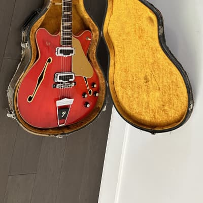 Fender Coronado II with Rosewood Fretboard 1966 - 1972 - Candy Apple Red image 8