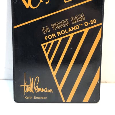 Voice Crystal 3 D50 64 Voice card cartridge data disk for Roland Keith Emerson  1980s Black image 1