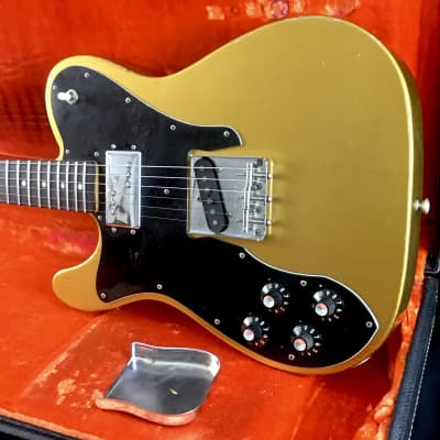 LEFTY! Vintage 1976 Fender Telecaster Custom Roasted Ash Firemist Gold Nitro Relic USA 7.2 lb! image 4