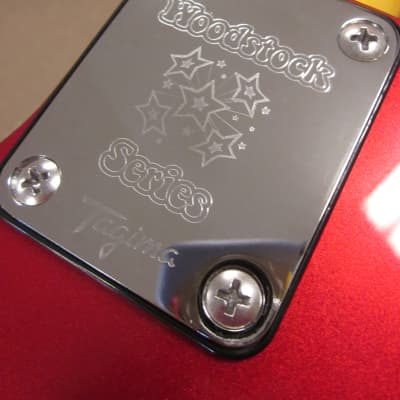 Tagima 530 guitar - Strat style - red sparkle finish image 7
