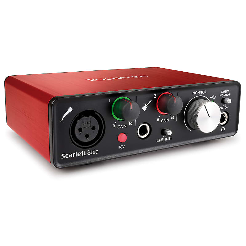 Focusrite Scarlett Solo 2nd Gen 2018 - Red | Reverb