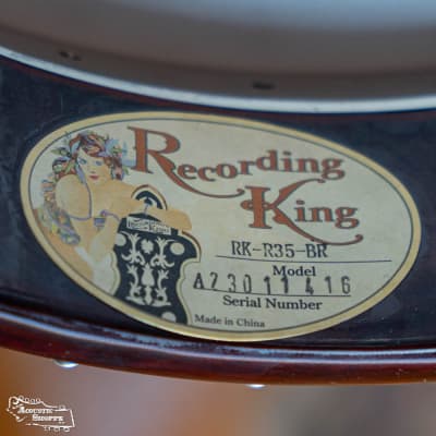 (Floor Model - Discounted) Recording King RK-R35-BR Madison Resonator Banjo with Tone Ring #1416 image 15