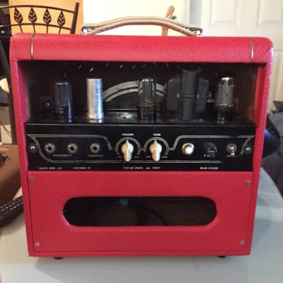 Valco Model 51 1950’S Red Tolex with Gold piping image 4