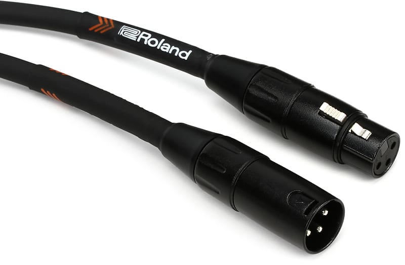 Roland RMC-B15 Black Series Microphone Cable - 15 foot image 1