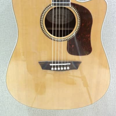 Washburn HD71SCEG-O Solid Cedar Top Dreadnought Acoustic-Electric Guitar image 6