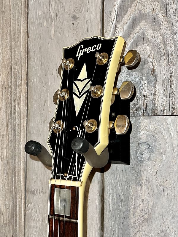 1983 Greco RR-55 Les Paul Custom Copy Alpine White, Pro Setup Hard