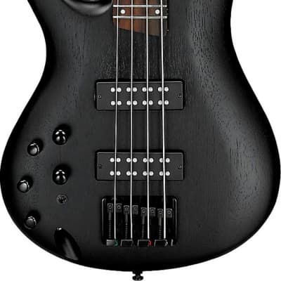 Ibanez SR300EBL SR Standard Left-Handed Bass Guitar, Weathered Black image 2