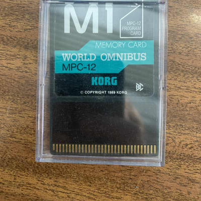 Korg M1 MPC-12 Program Card WORLD OMNIBUS