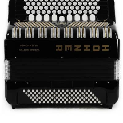 Hohner Riviera III 96 Golden-Special C-Griff | Reverb