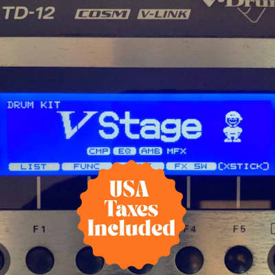 USA TAXES INCLUDED - Roland TD-12 TD-20 TD-20X BLUE LCD Replacement Screen Display