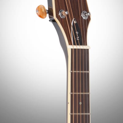 ESP LTD TL-6 Thinline 6 Acoustic-Electric Guitar, Black image 7