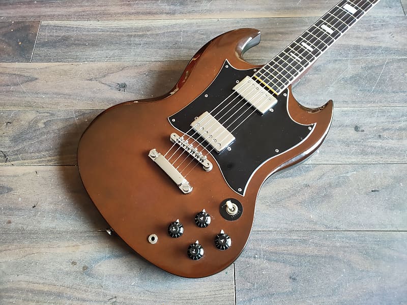 1970's Fresher Japan SG Vintage Electric Guitar (Walnut) image 1