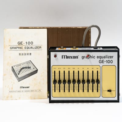 Maxon GE-100 Graphic Equalizer EQ - Made in Japan - Original Vintage Boxed Set for sale